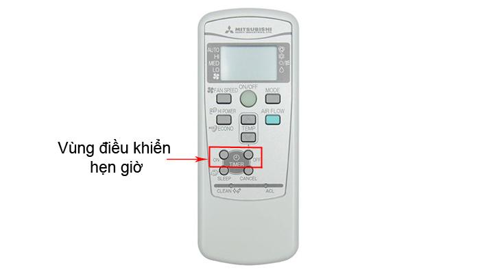 Cài đặt chế độ hẹn giờ trên remote