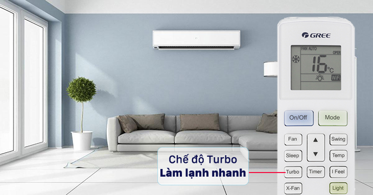 Chế độ Turbo trên máy lạnh Gree