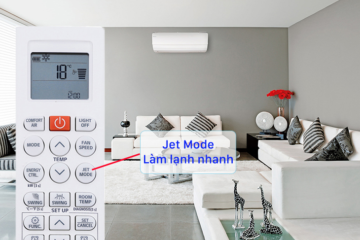 Chế độ Jet Mode làm lạnh nhanh