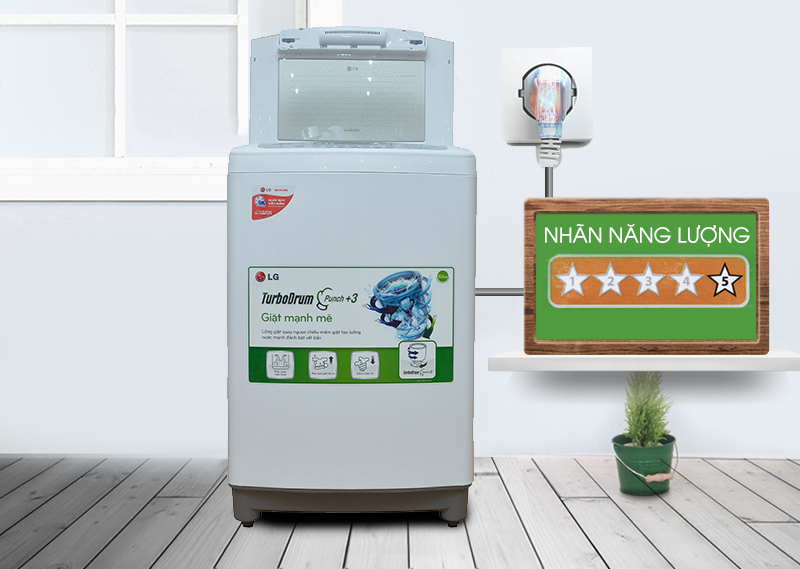 Máy giặt LG WF-S1015TT có khả năng tiết kiệm điện cao