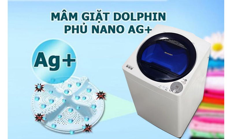 Mâm giặt Scew – Dolphin phủ bạc 