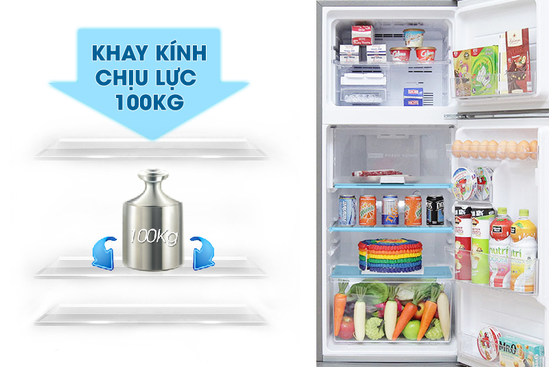 Ngăn kệ bằng kính chịu lực