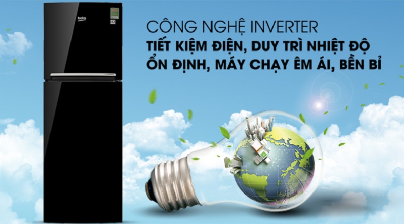 Công nghệ inverter hiện đại - Tủ lạnh Beko Inverter 250 lít RDNT250I50VWB