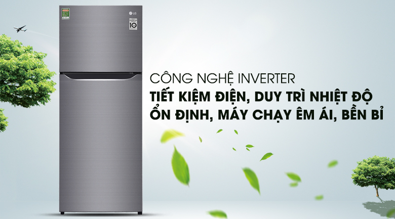 Công nghệ biến tần Inverter - Tủ lạnh LG Inverter 187 lít GN-L205S