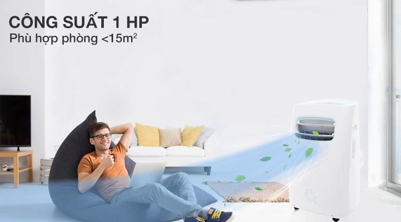 Công suất - Máy lạnh di động mini Midea 1 HP MPPF-10CRN1