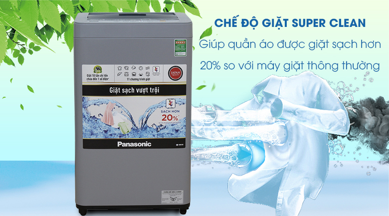 Super Clean - Máy giặt Panasonic 7 kg NA-F70VS9GRV