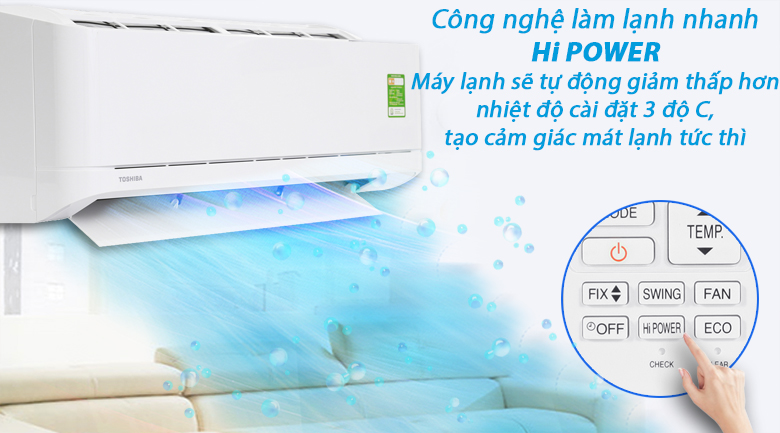 Công nghệ Hi Power - Máy lạnh Toshiba 2 HP RAS-H18U2KSG-V 