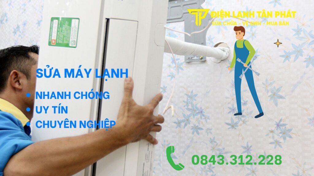 Dịch vụ sửa máy lạnh Tân Thới Hiệp Quận 12 của Điện lạnh Tân Phát 